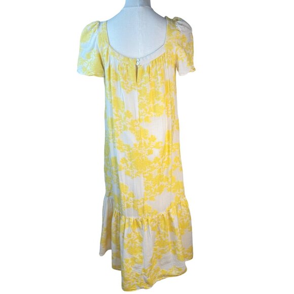 2/$30 ZARA XS-S Yellow & White Floral Cotton Dress - Picture 4 of 14